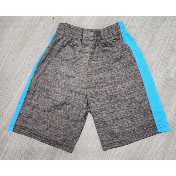 Boy's Crunch Time Athletic Shorts Heathered Grey Blue Pull On 8/10 Sports - Picture 2 of 4